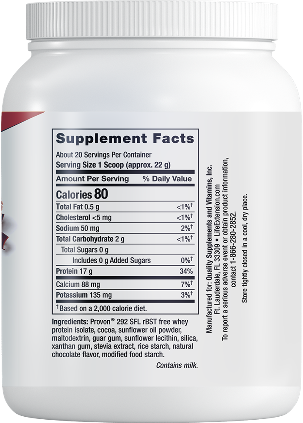 Wellness Code® Whey Protein Isolate Life Extension