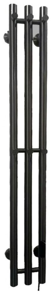 Полотенцесушитель электрический Rein Trio Classic-Matte Black 1200*150 мм
