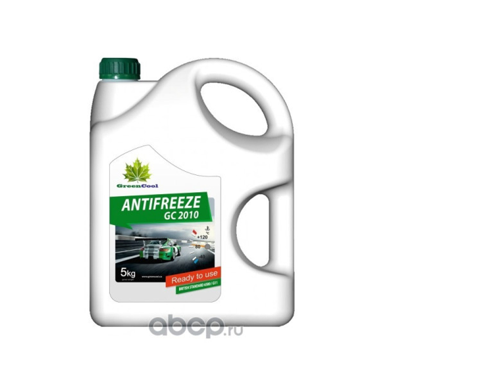 Антифриз 5кг, GC 2010 готовый зеленый, G11, BS 6580 GREENCOOL 791661