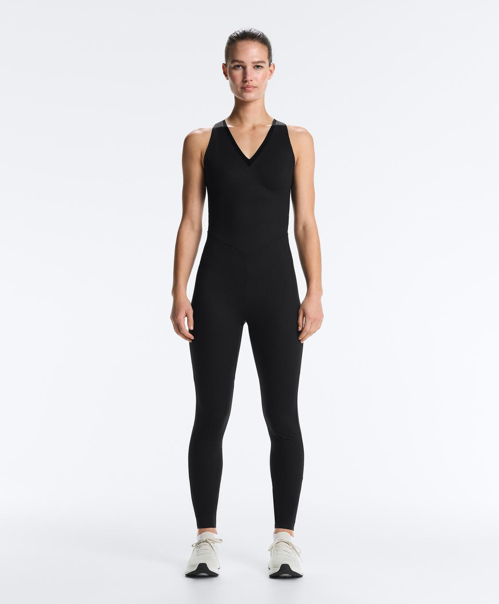 Oysho Комбинезон Perfect-adapt без рукавов, черный
