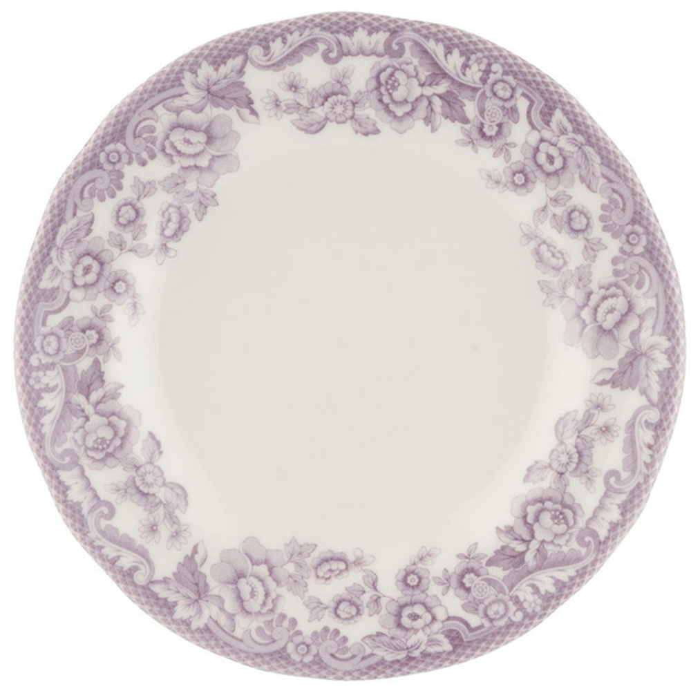 Тарелка пирожковая 15см Spode Деламер, сельские мотивы розовая