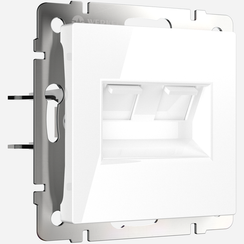 Розетка RJ45 Werkel двойная белый 25903