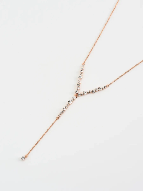 Колье-чокер Лика с подвеской из белых кристаллов Swarovski