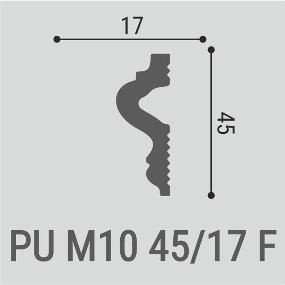 Молдинг гибкий М 10 F