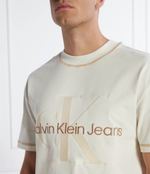 Футболка CALVIN KLEIN JEANS - кремовый(J30J324673)