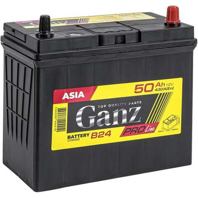 Аккумулятор GANZ PRO-Line JIS 50 А/ч обратный R+ 240x129x220 B24 EN 430 А