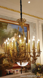 Латунная люстра
