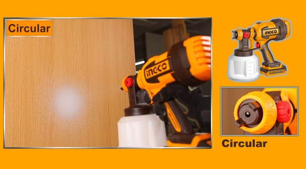 Краскопульт аккумуляторный INGCO CSGLI2004 20 В 120DIN