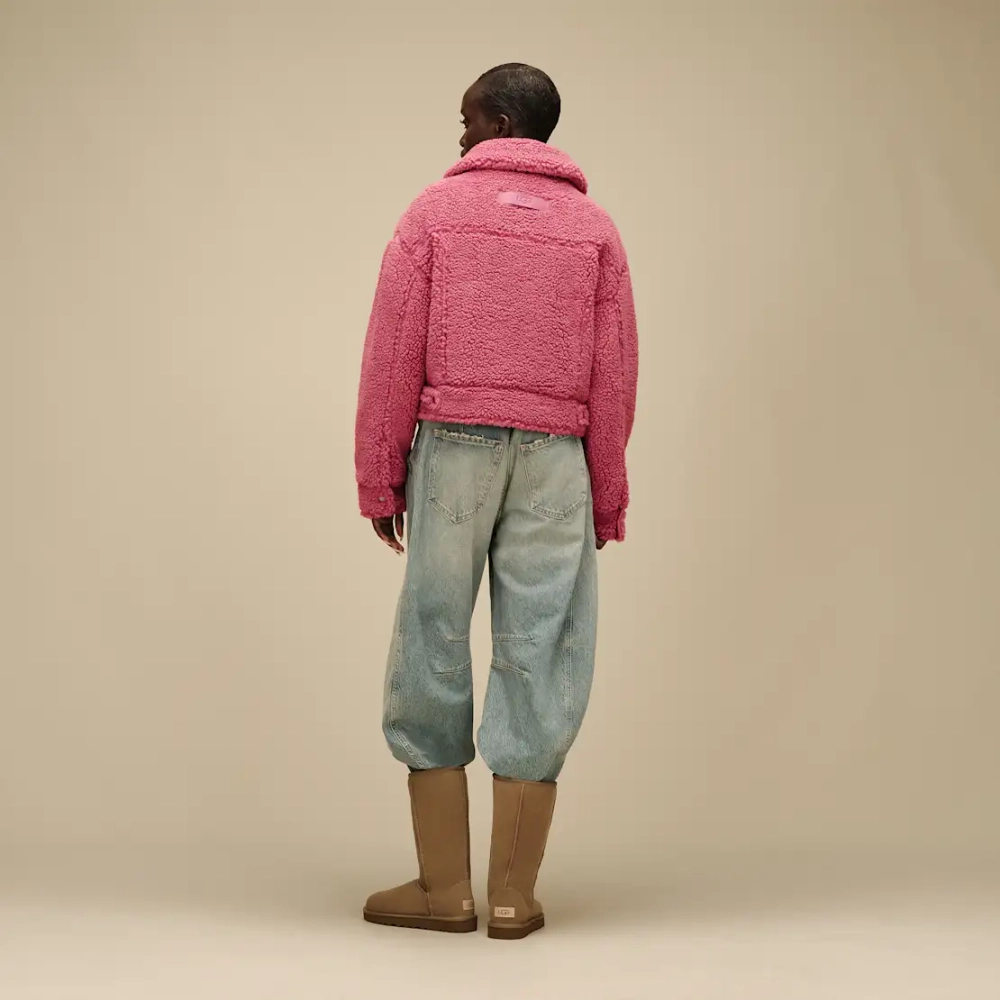 UGG Короткая куртка-тракер Frankie, клубничный