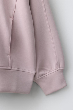 ZARA СПОРТИВНАЯ ТОЛСТОВКА ИЗ МОДАЛА, РОЗОВЫЙ