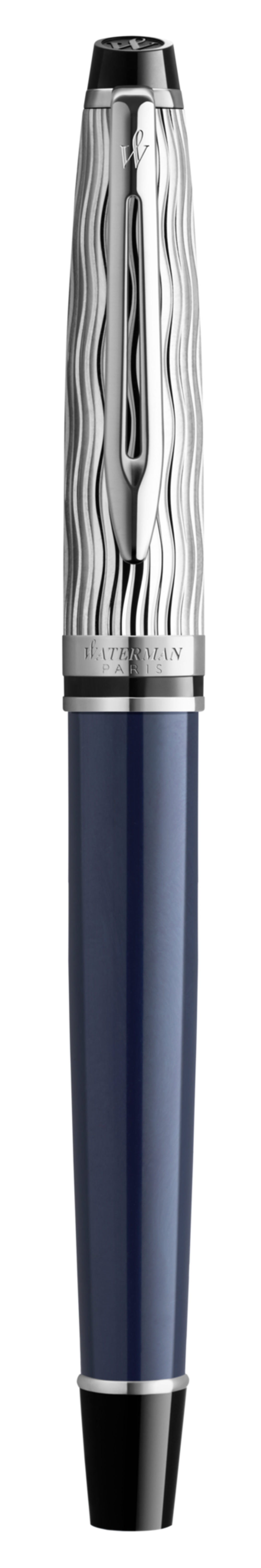 Ручка-роллер Waterman Expert22 SE deluxe Blue CT, цвет: Black, в подарочной упаковке