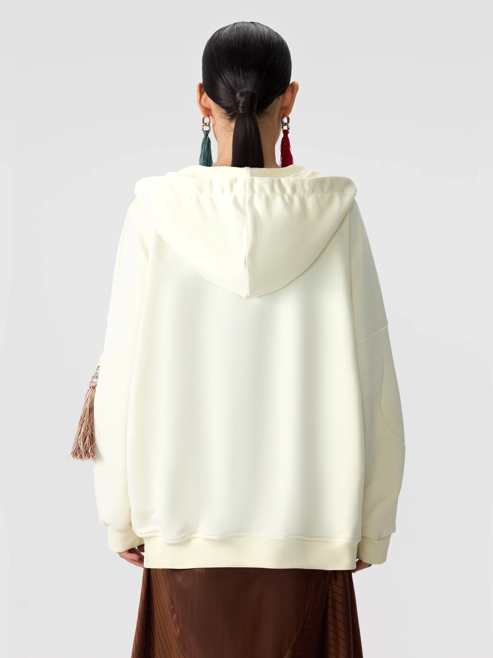 Зип-худи с кольцами и съемными кистями ОЛА ОЛА