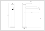 Смеситель Royce Ozzy для раковины (RCM-120402CR)