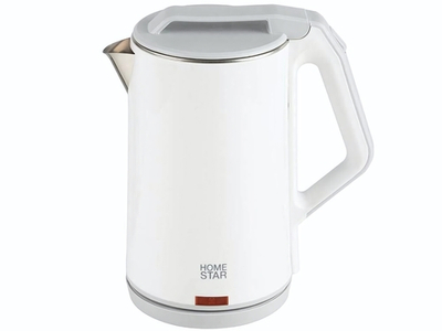 Чайник электрический 1,8л Homestar HS-1036 белый, двойной корпус