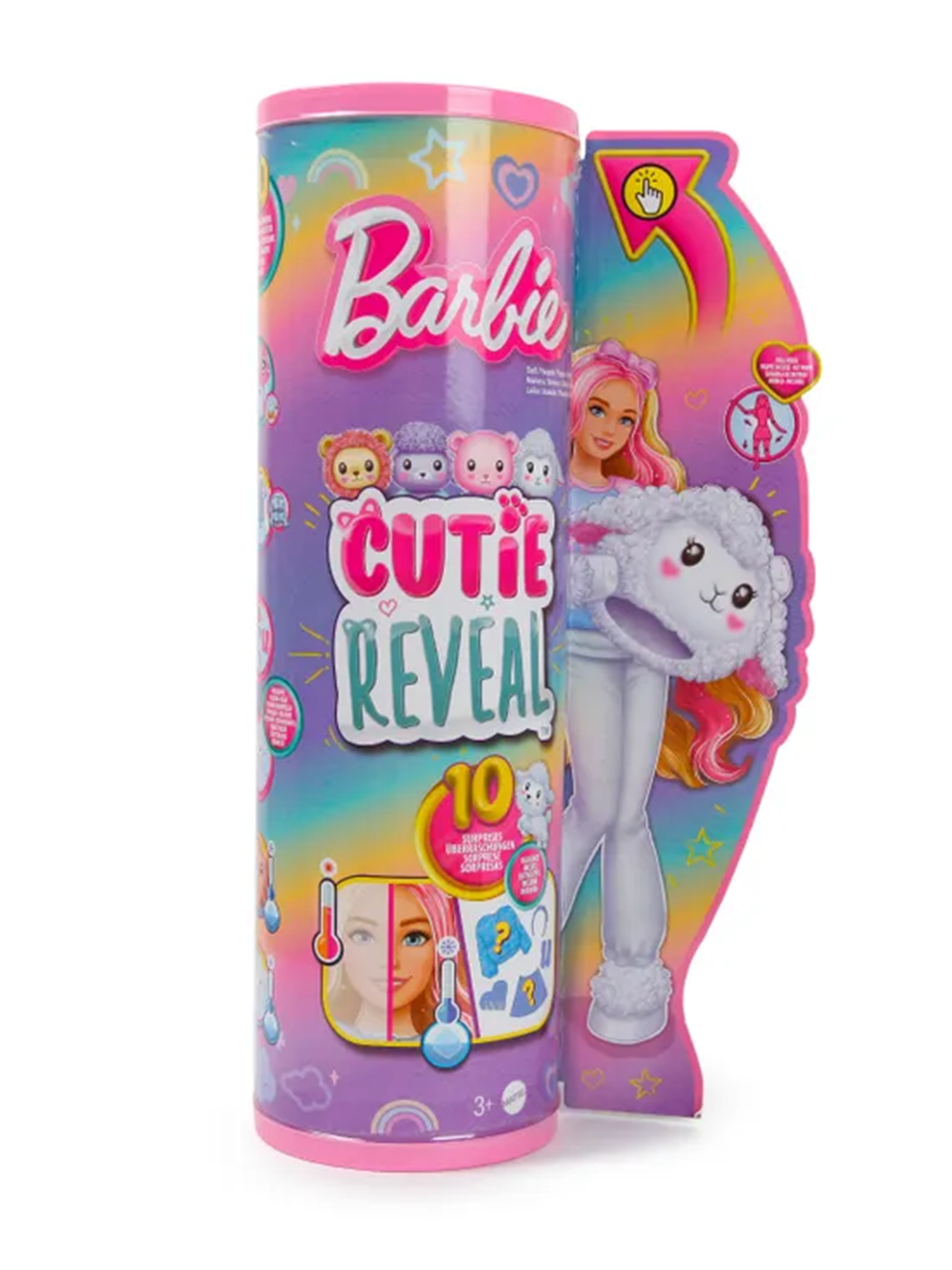Кукла Барби Кьюти Ревил Овечка | Barbie Cutie Reveal Sheep HKR03 | кукла в костюме овечки с сюрпризом Mattel | 3+