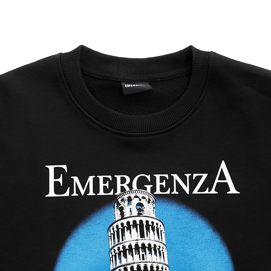 PISA CROPPED SWEATSHIRT OVERSIZED LOOSE