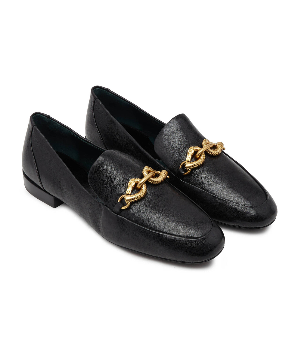 Кожаные лоферы jessa TORY BURCH - черный(152718)
