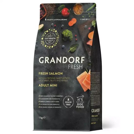 Grandorf Fresh Сухой корм для собак мелких пород, лосось с бататом
