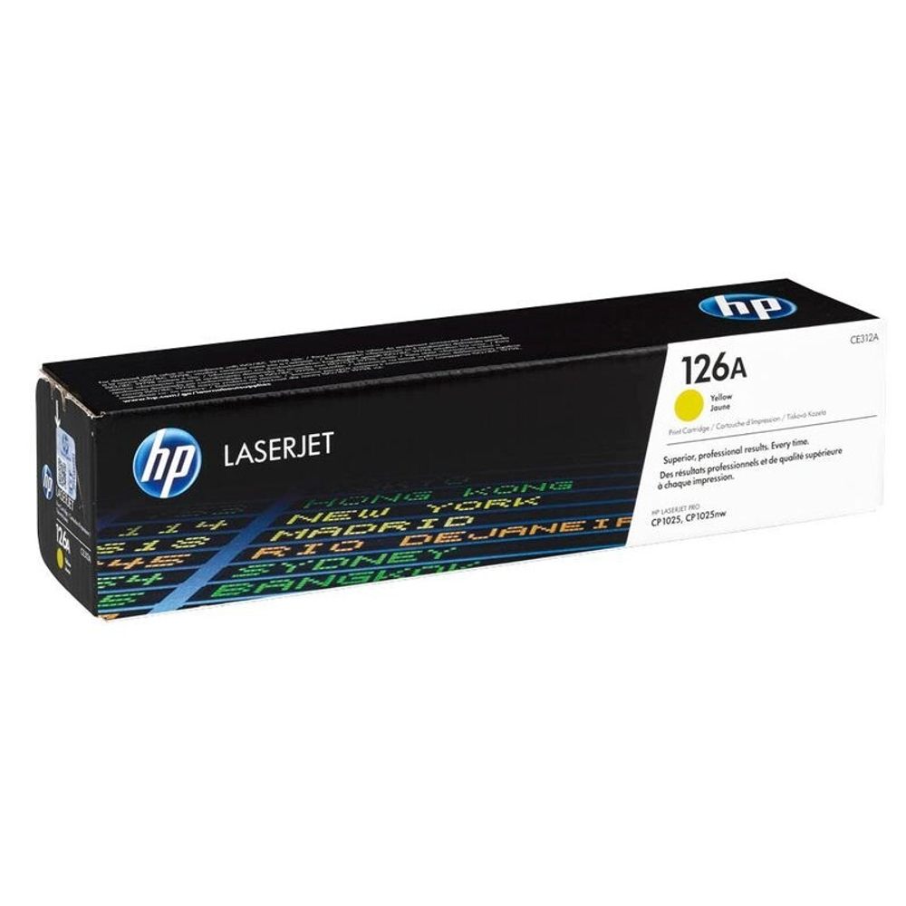 Картридж HP 126A (CE312A) для Color LaserJet CP1012/CP1025/M175/M275 желтый (1K)