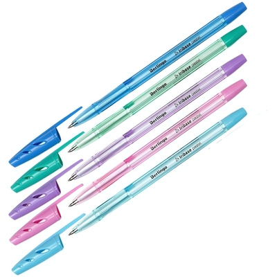 Ручка шариковая 0,7мм синяя "Tribase Pastel" (Berlingo)