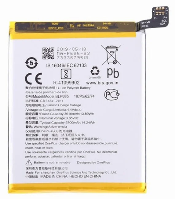 Аккумулятор для OnePlus 7 3700 mAh (BLP685) ORIGberry