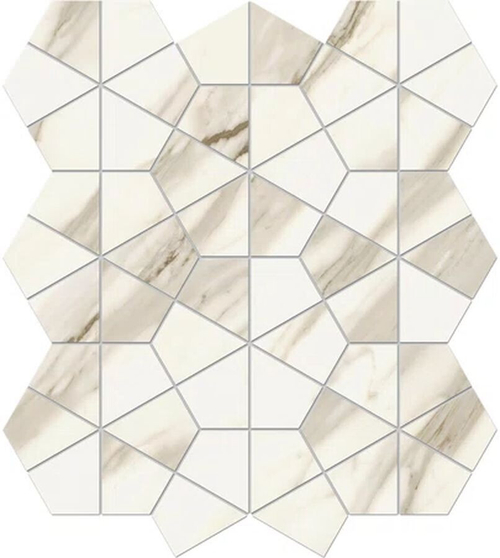 Мозаика/Керамогранит ATLAS CONCORDE MARVEL MERAVIGLIA Calacatta Meraviglia Hexagon Lappato 40,3x46,6