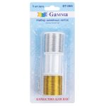 Нитки швейные (набор) Gamma, 3 катушки 109 я 100 м