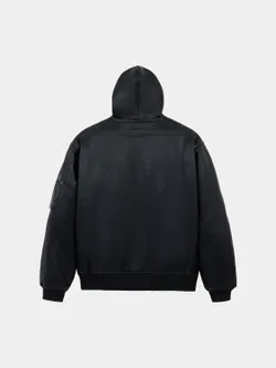 Куртка утепленная мужская ALPHA INDUSTRIES MA-1 HOODED RELAXED FIT FLIGHT JACKET (FAUX LTHR)