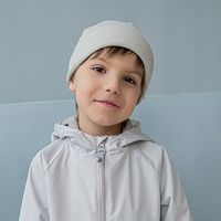 Шапка трикотажная двухслойная с отворотом "Туман"