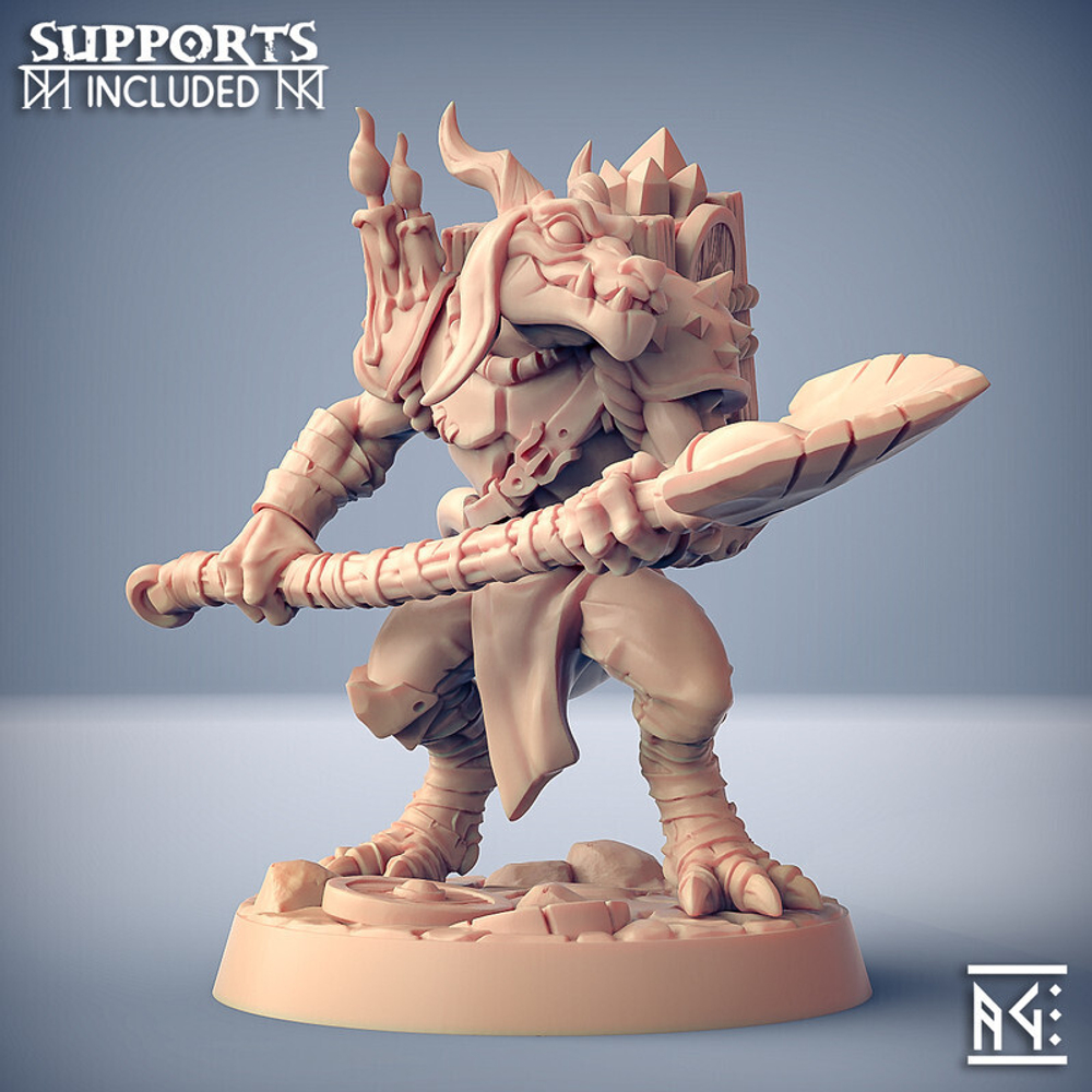 Кобольд Драконорождённый Изобретатель Алхимик миниатюра для dnd, днд, pathfinder, фентези, Настольная игра, НРИ, Варгейм, РПГ