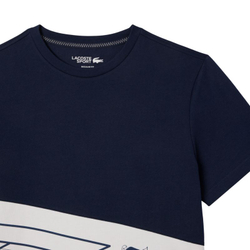 Мужская теннисная футболка Lacoste Tennis Heritage Graphic - разноцветный