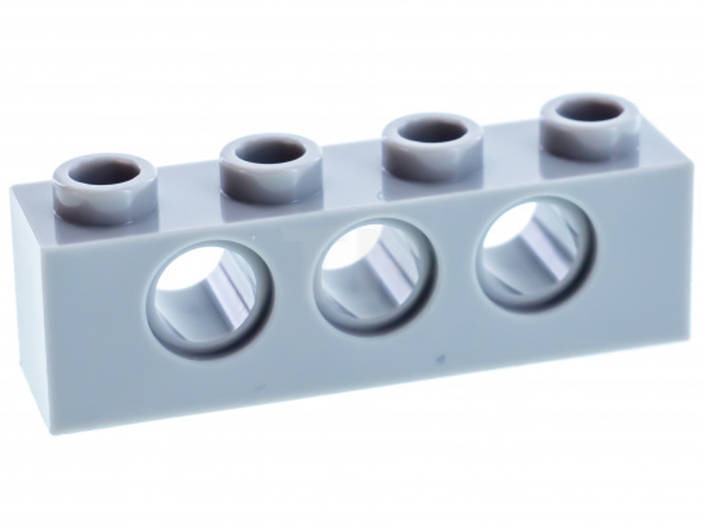 Lego 50шт Кирпич 1x4 R4,9 (серый) 4211441