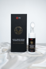 Королевская пенка для умывания c зелёной икрой и нанощёточкой Enhel Beauty (ROYAL GREEN CAVIAR FOAMING FACE WASH)