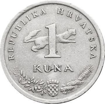 1 куна 1993-2021 Хорватия