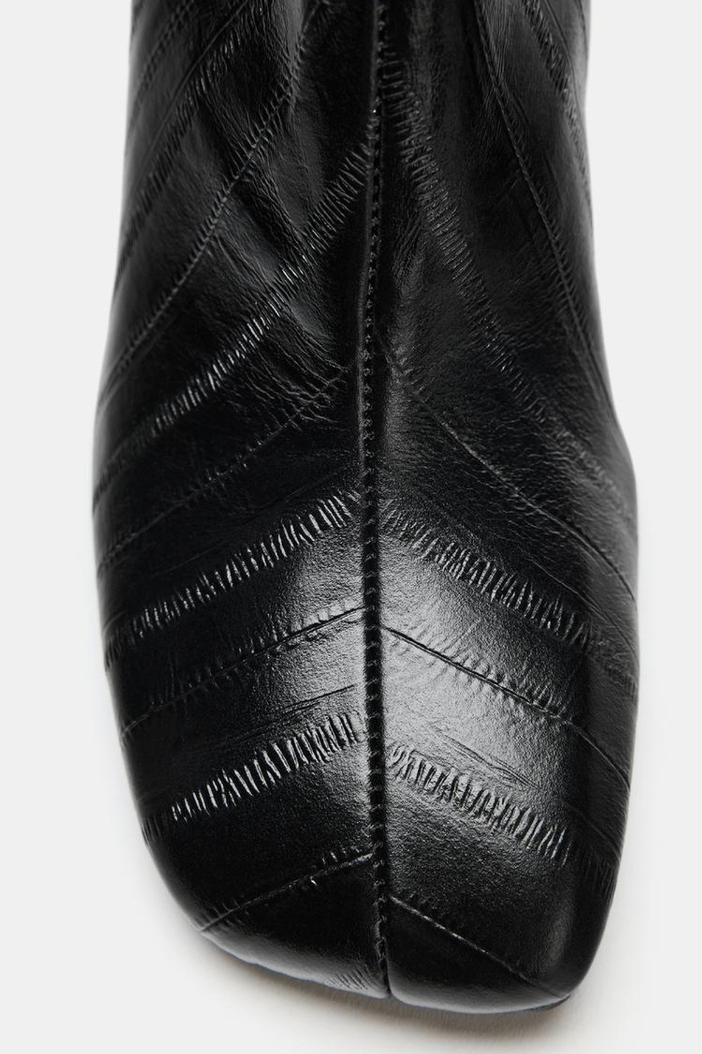 ZARA КОЖАНЫЕ БОТИЛЬОНЫ LIMITED EDITION, ЧЕРНЫЙ