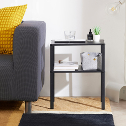 IKEA KNARREVIK  (ИКЕА КНАРРЕВИК)  -  Прикроватный столик - чёрный 42х34 см