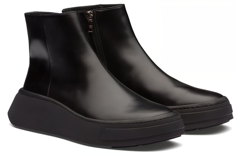 PRADA Ankle Boots Men"s Black