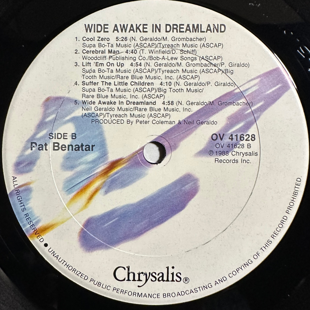 Pat Benatar - Wide Awake In Dreamland (США 1988г.)