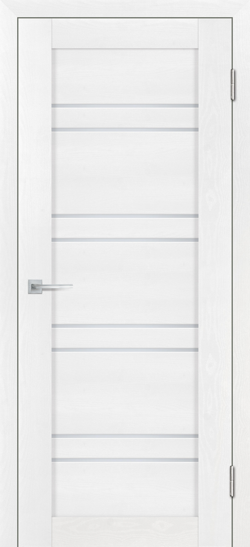 Дверь Деко-19 nanotex soft / Цвет белый тик / белый сатинат / Двери STABILE PORTE
