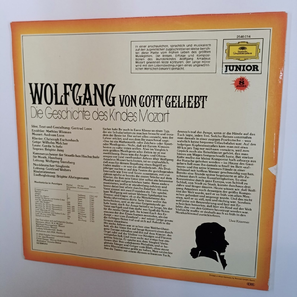 Wolfgang Amadeus Mozart, Mathias Wieman Wolfgang von Gott geliebt (Germany 1977)