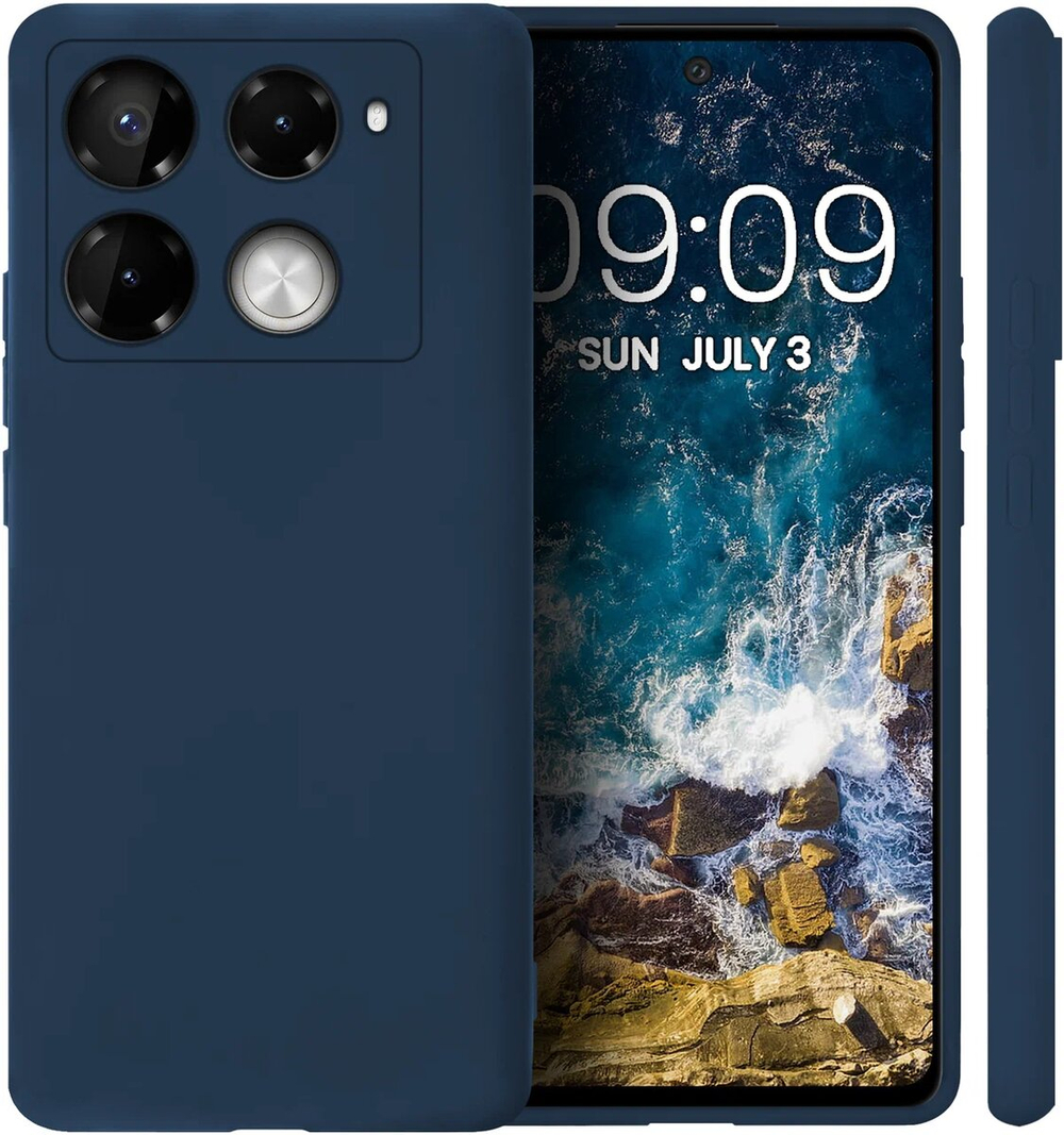 Мягкий Soft Touch чехол из силикона для INFINIX NOTE 40 PRO / 40 PRO PLUS с бархатной подкладкой