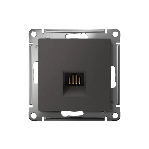 Розетка компьютерная RJ45 Cat 5e Systeme Electric AtlasDesign Базальт ATN001483