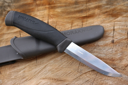 Нож Morakniv Companion Anthracite, нержавеющая сталь, черный