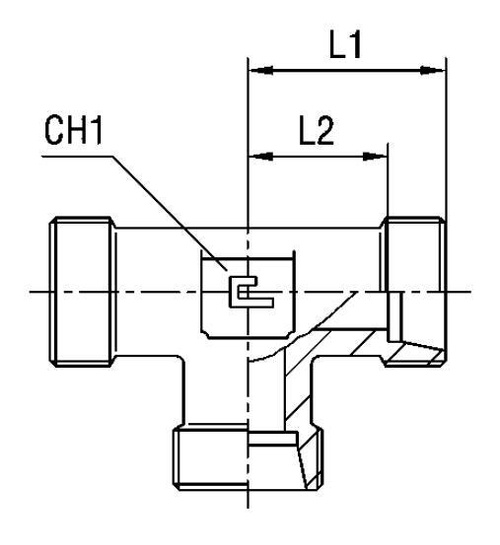 Соединение PT DL42 52х2 (корпус)