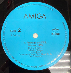 Виниловая пластинка Сборник – 1. Jazztage Der DDR - Weimar 1985 LP