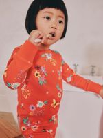 Пижама для девочки Next AJ8-347, 3 шт., Молочный, Красный, Розовый