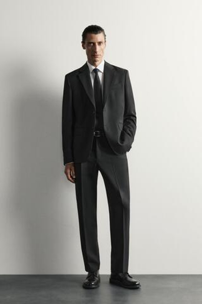 КОСТЮМНЫЕ БРЮКИ ИЗ 100% ШЕРСТИ — ZARA · 4592/381