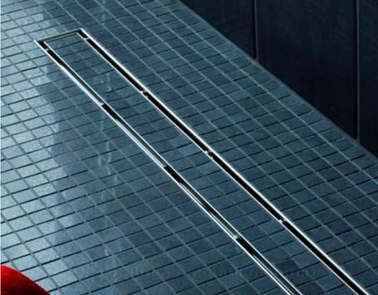 Дренажный канал TECE TECElinus 15103089 L=800 мм, 2 в 1 (tile/steel) с мембраной