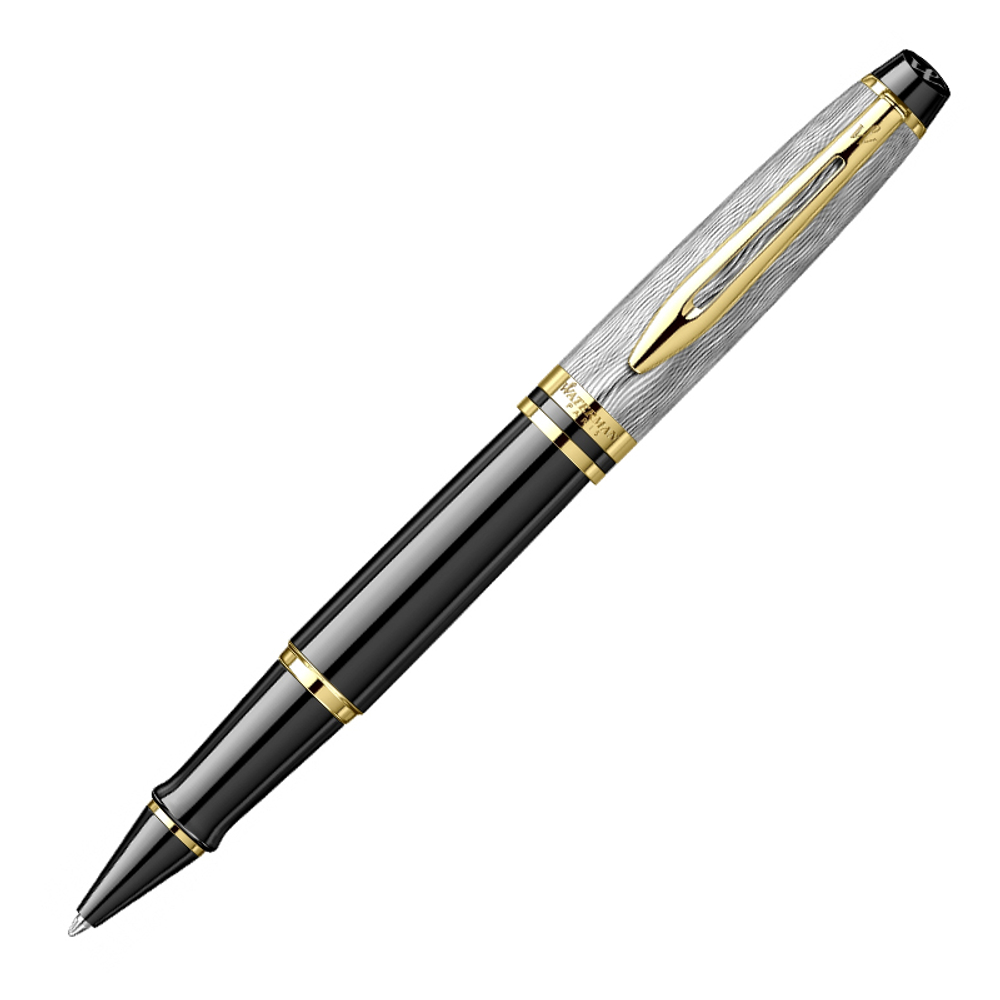 Ручка-роллер Waterman Reflections of Paris Expert DeLuxe Black GT Fblack в подарочной коробке