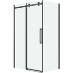 Душевой уголок Grossman Classic 110х90 120.K33.04.1190.42.00 профиль Графит сатин стекло прозрачное